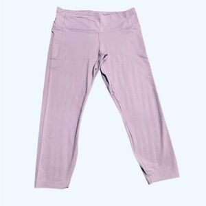 Under Armour Lavender Pink Capri Leggings w/ Pockets Women’s XL